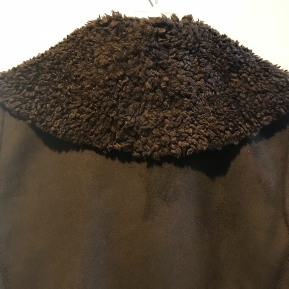 TALBOTS Fur Suede Vest - Picture 4 of 7